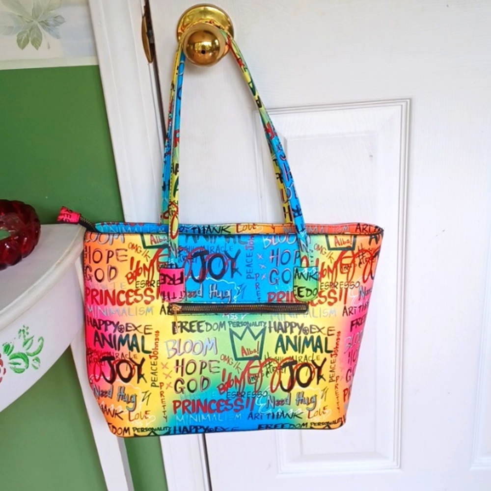 Alba Giraffe handbag, Vega leather, tote bag